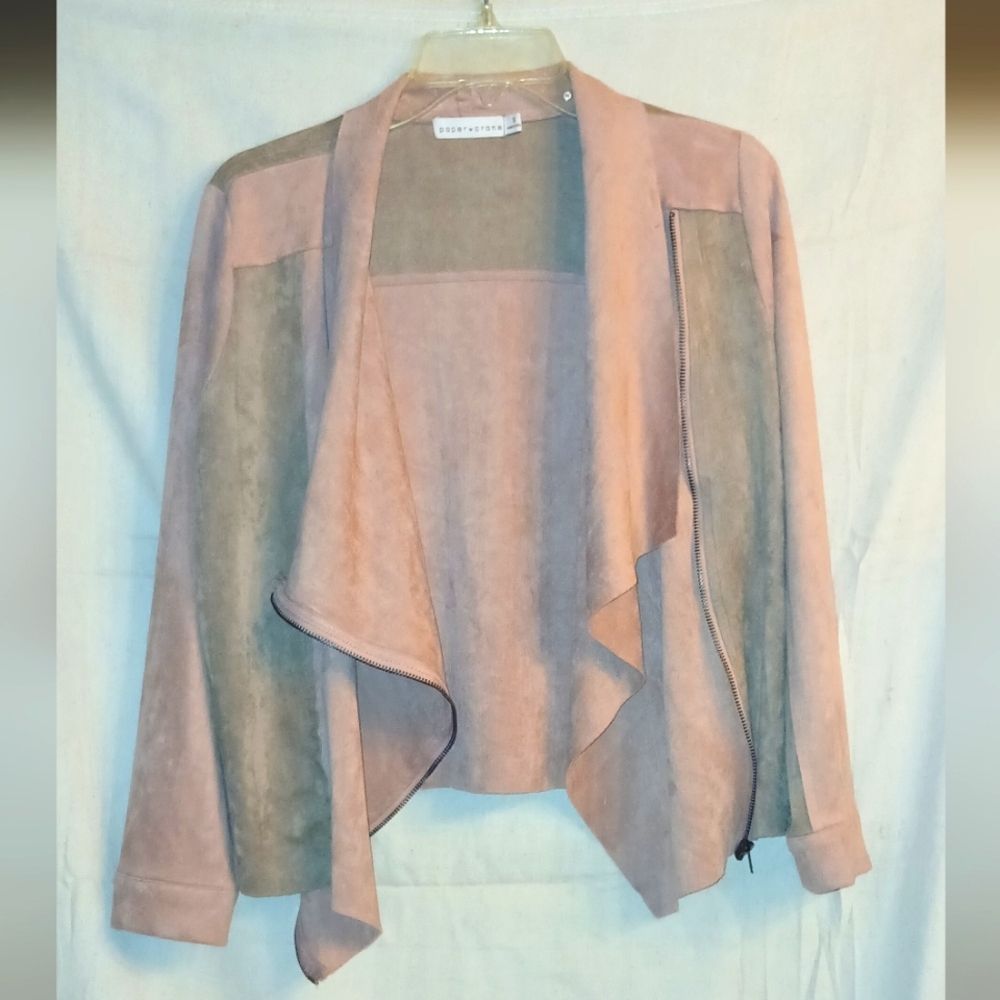Paper Crane Faux Suede Jacket